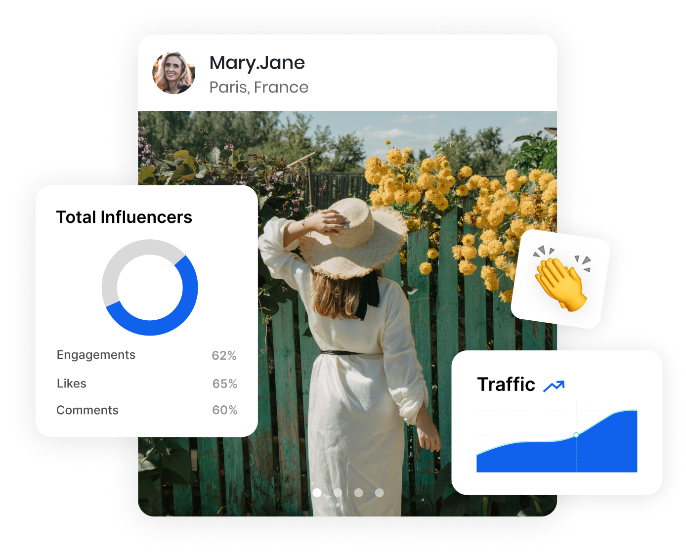 One-click shortlist export with full creator metrics
